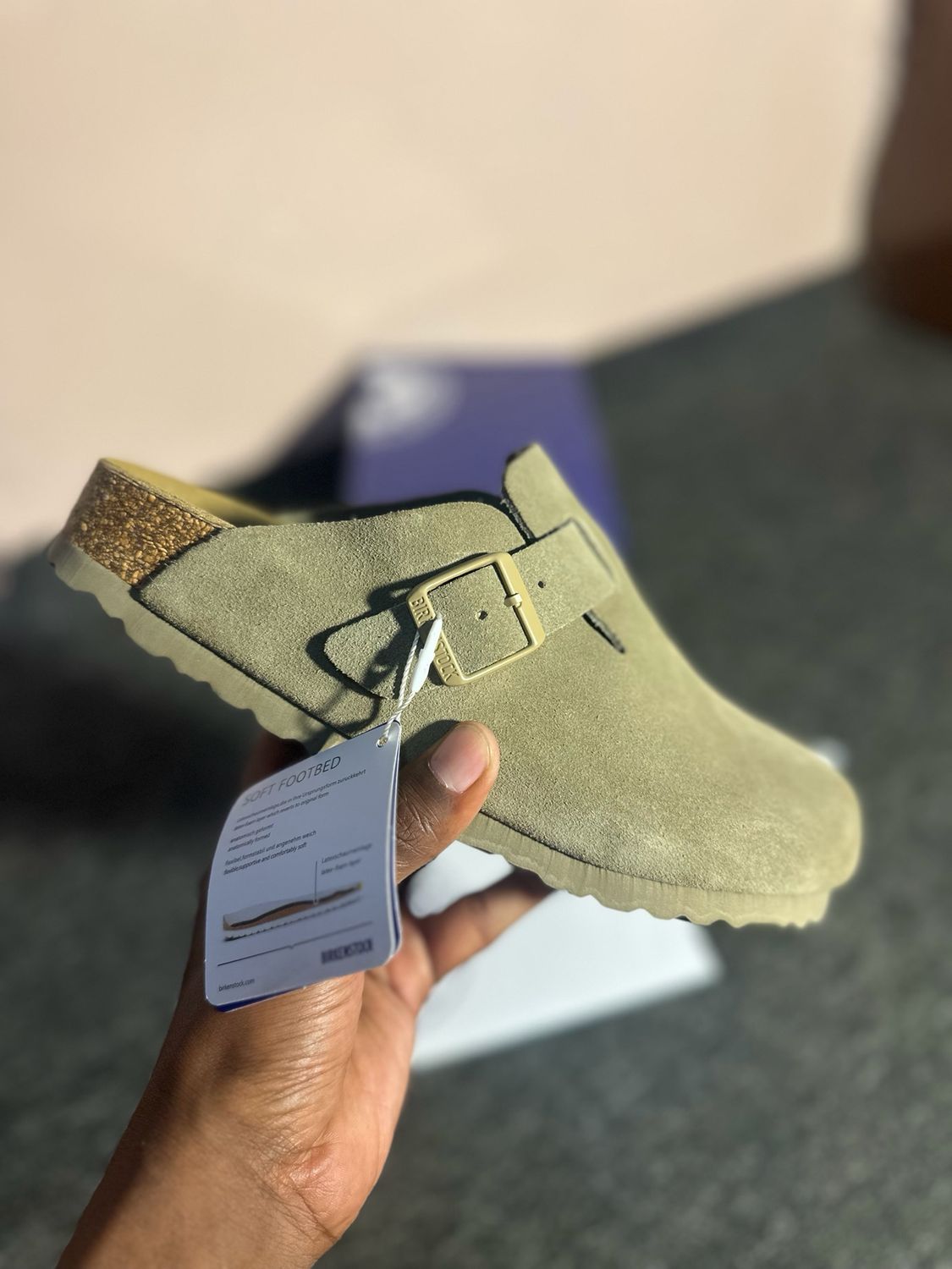 Birkenstock Boston Bs Beige Tot