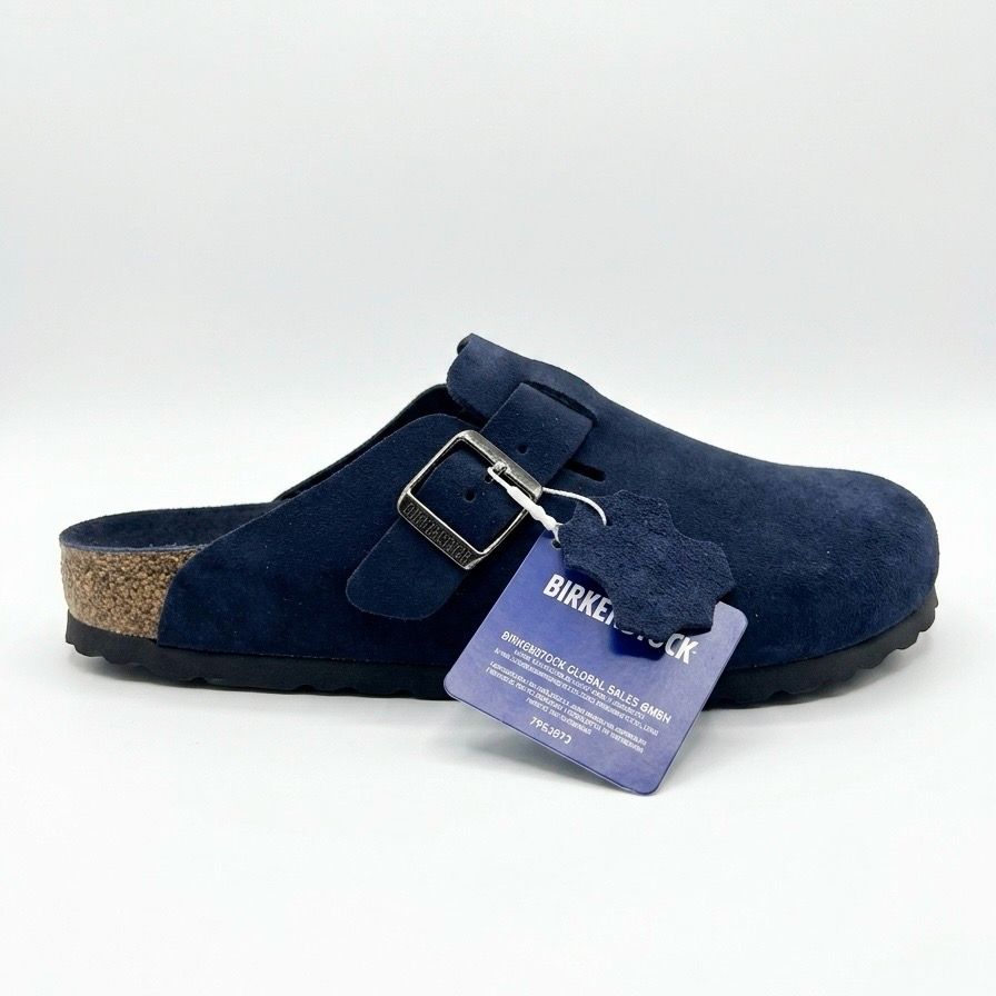 Birkenstock Boston Soft Footbed Suede New navy