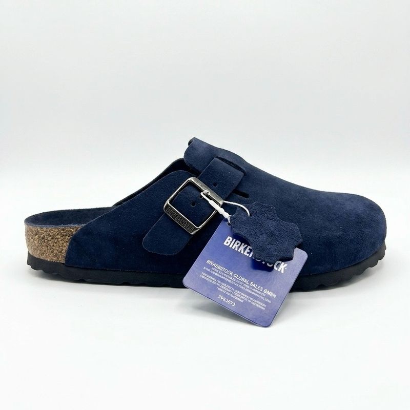 Birkenstock Boston Soft Footbed Suede New navy