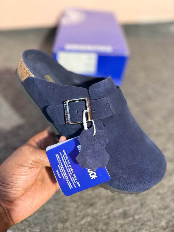 Birkenstock Boston Soft Footbed Suede New navy