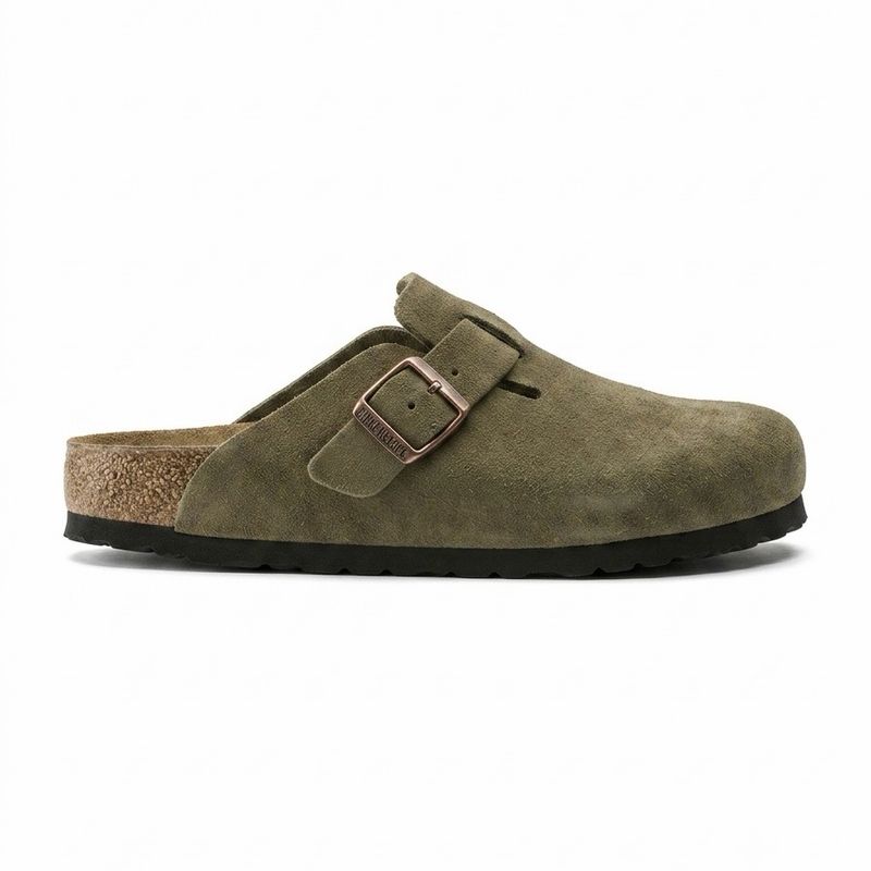 Birkenstock Boston Soft Faded l Dark Green 