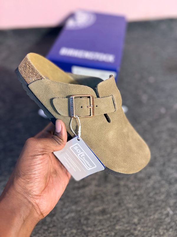 Birkenstock Boston Soft Faded l Dark Green 