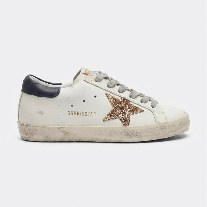 Golden Goose Super star Classic white/ gold gelitar 