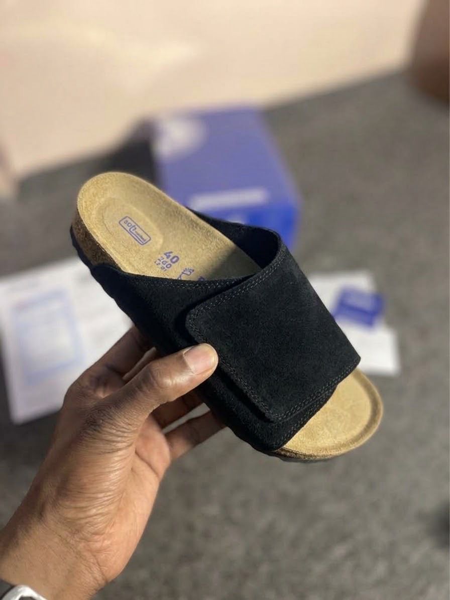 Birkenstock  solana suede leather black   