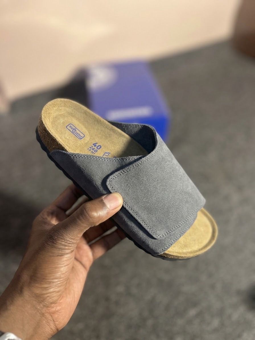 Birkenstock  solana suede leather black   