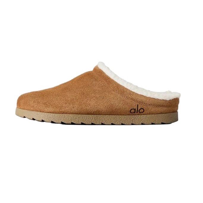 alo Shoes Recovery Slipper - Saddle/Ivory