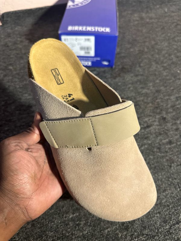 Birkenstock  Loma suede mules  beige