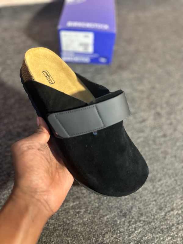 Birkenstock  Loma suede mules  black