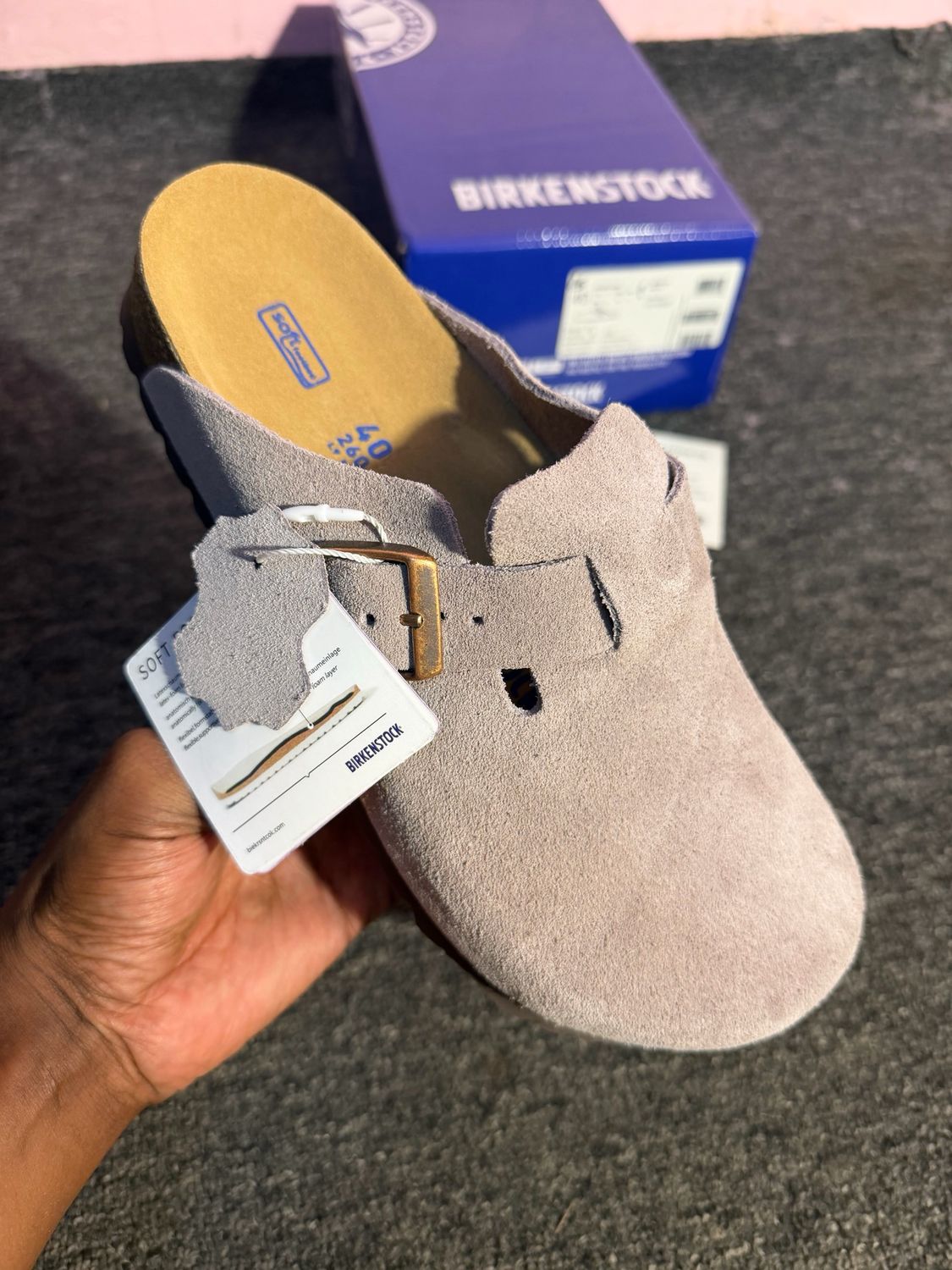 Birkenstock Boston Soft Faded purple  