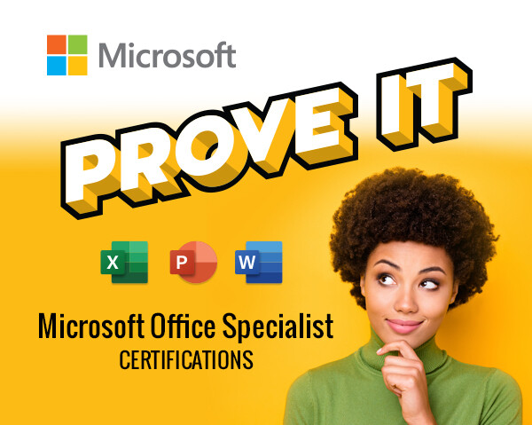 Microsoft Office Specialist - Prove It Offer