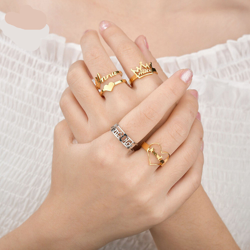 Plated Finger Rings Set