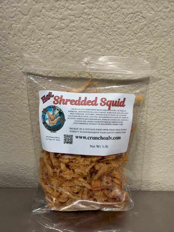 Shredded Hot squid