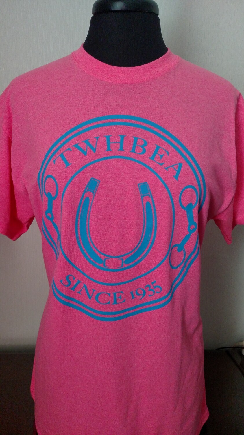Safety Pink/ Blue Bit T-Shirt