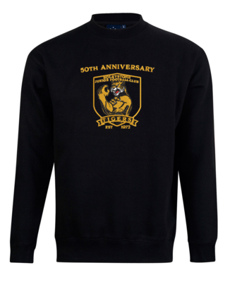 50th Anniversary Crew Neck Jumper Embroidered Muscle Tiger - PREORDER NOW
