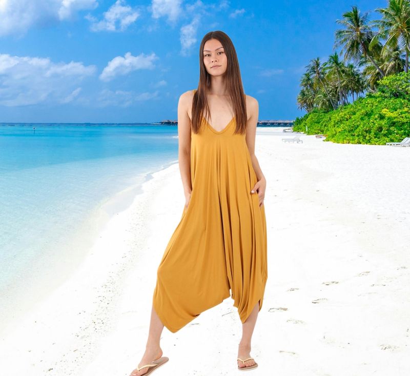 V- Neck haram jumpsuit