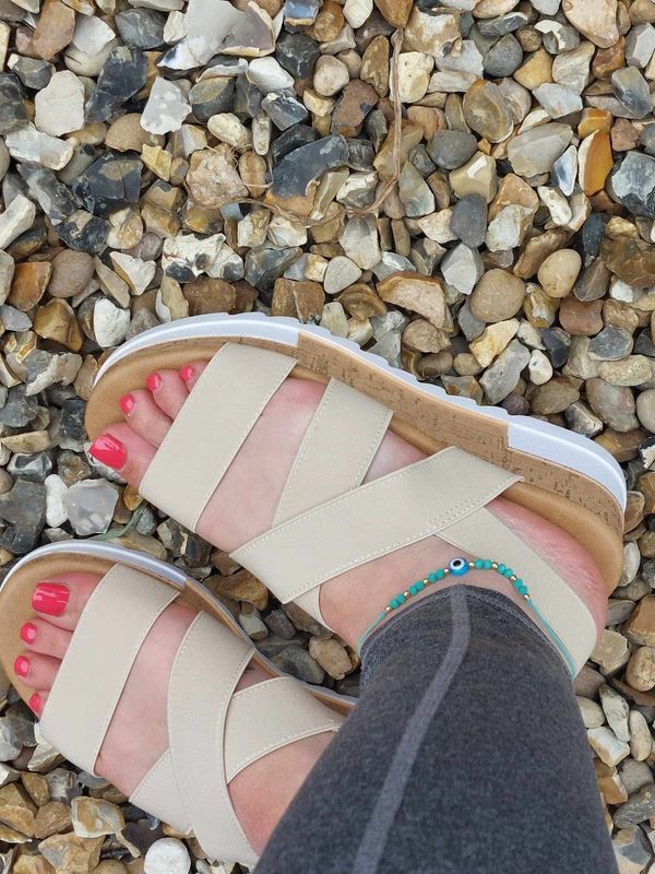 Nude sandals