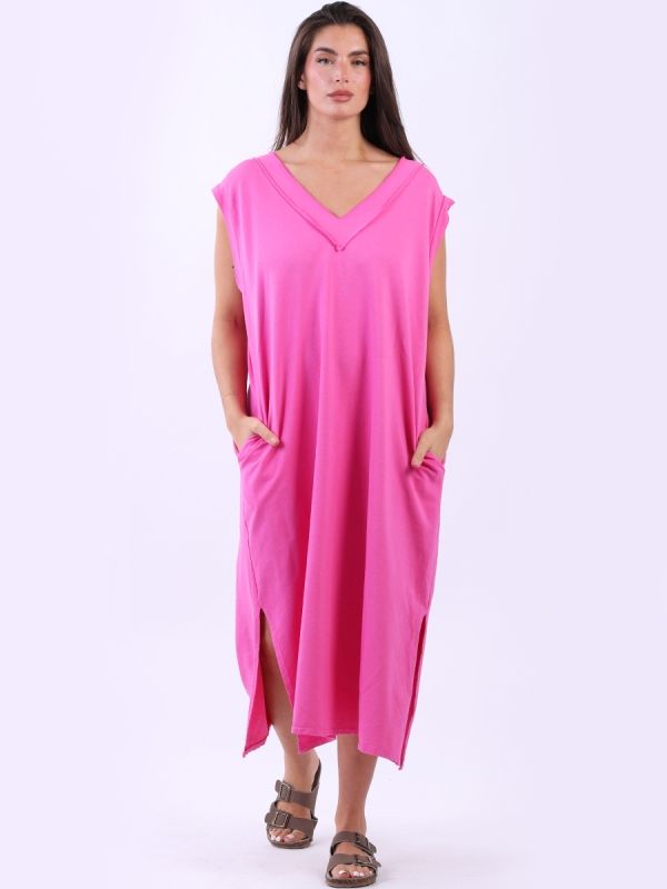 Plain cotton dress