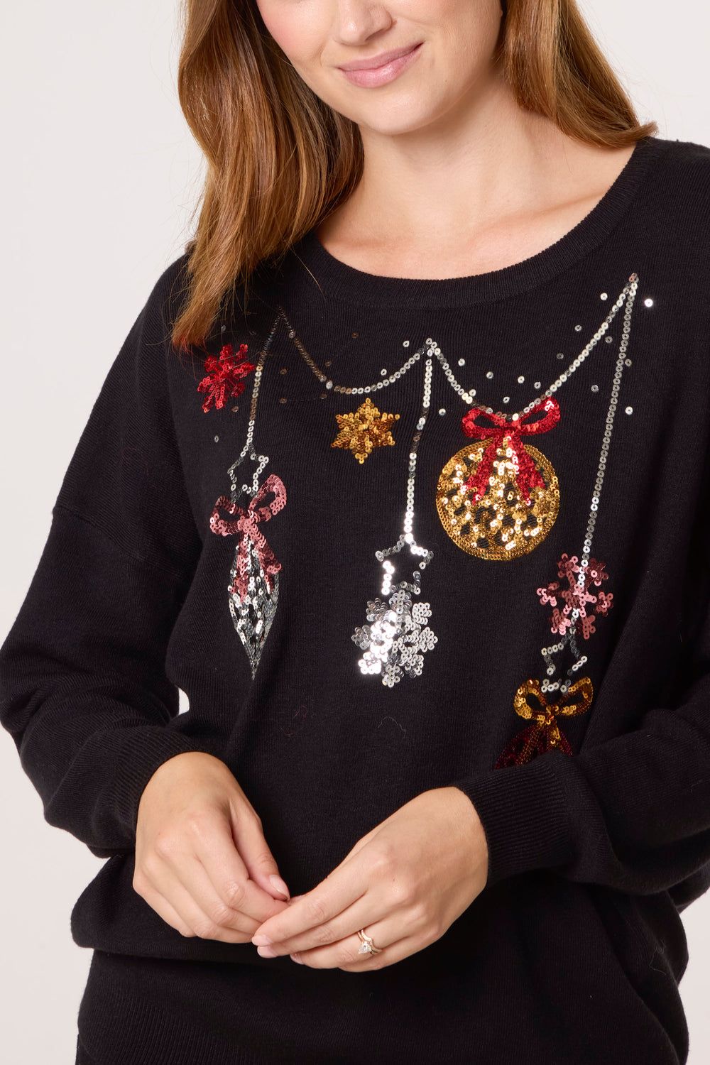 Sparkle Jinglebell Bauble Festive Jumper