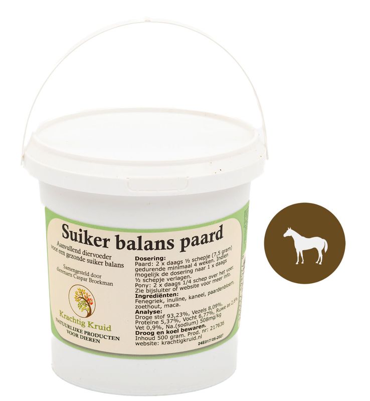 Krachtig Kruid Suiker balans paard 500 gram