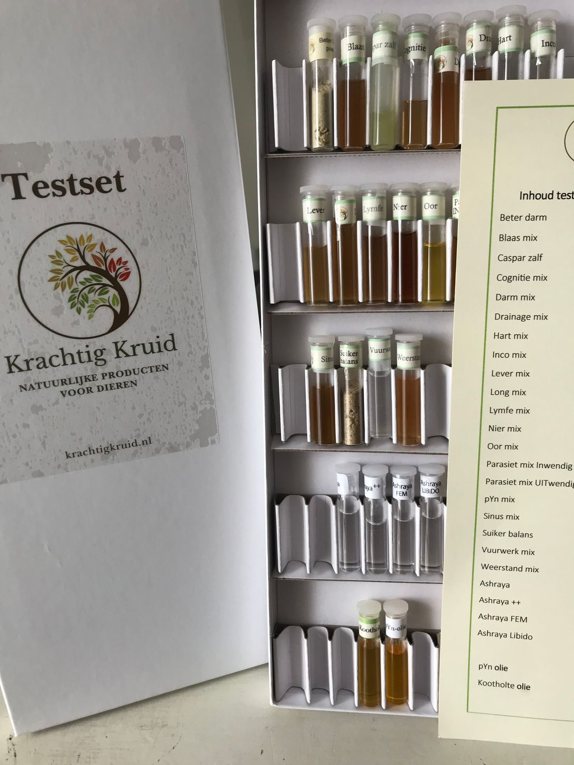 Testdoos Krachtig Kruid en Ashraya serie
