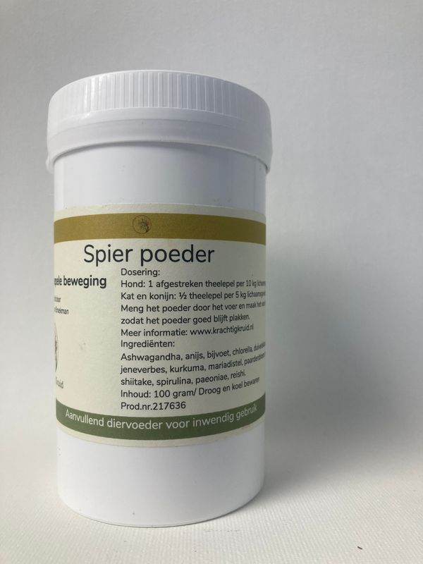 Spier poeder hond, kat en konijn