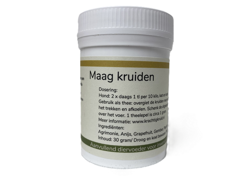 Maag kruiden hond, kat en konijn