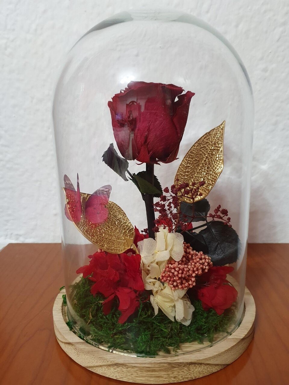 Cúpula rosa eterna roja