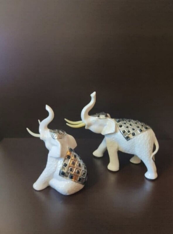 Duo  elefantes decorativos