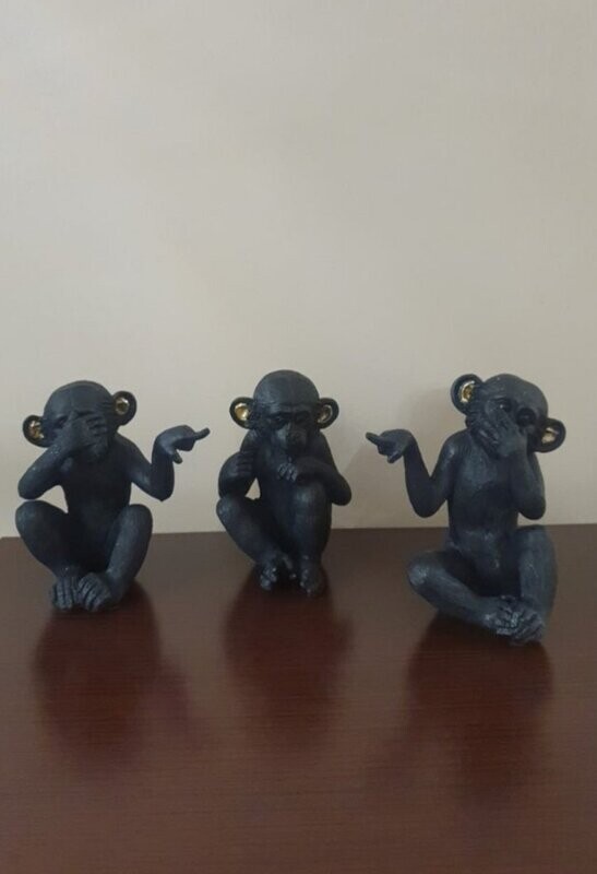 set 3 monos ver, oír y callar