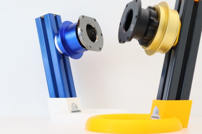 Pempaunt© Displayständer / Wheel mount / Wheel Stand für Fanatec (QR1 & QR2), Simucube oder Simagic/Moza Lenkräder