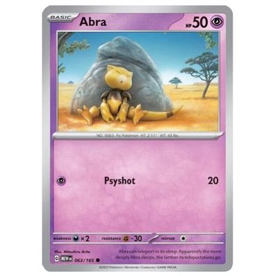 Abra - SV: Scarlet & Violet 151 (MEW) (REVERSE HOLO)