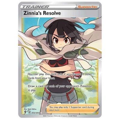 Zinnia's Resolve (Full Art) - SWSH07: Evolving Skies (SWSH07)