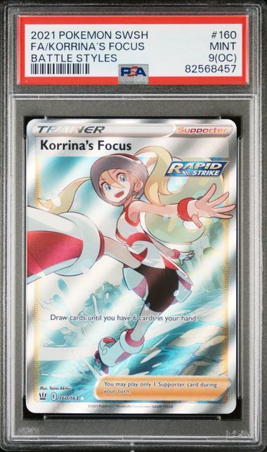 Korrina's Focus (Full Art) - SWSH05: Battle Styles (SWSH05) - PSA 9 (OC)
