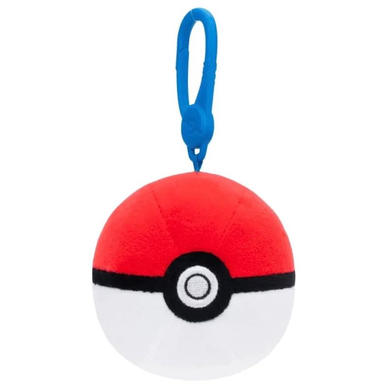 Pokeball -  3.5 Inch Clip on Plush