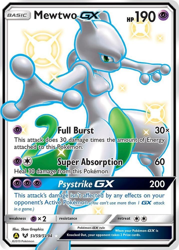 Mewtwo GX - Hidden Fates: Shiny Vault (HIF:SV)
