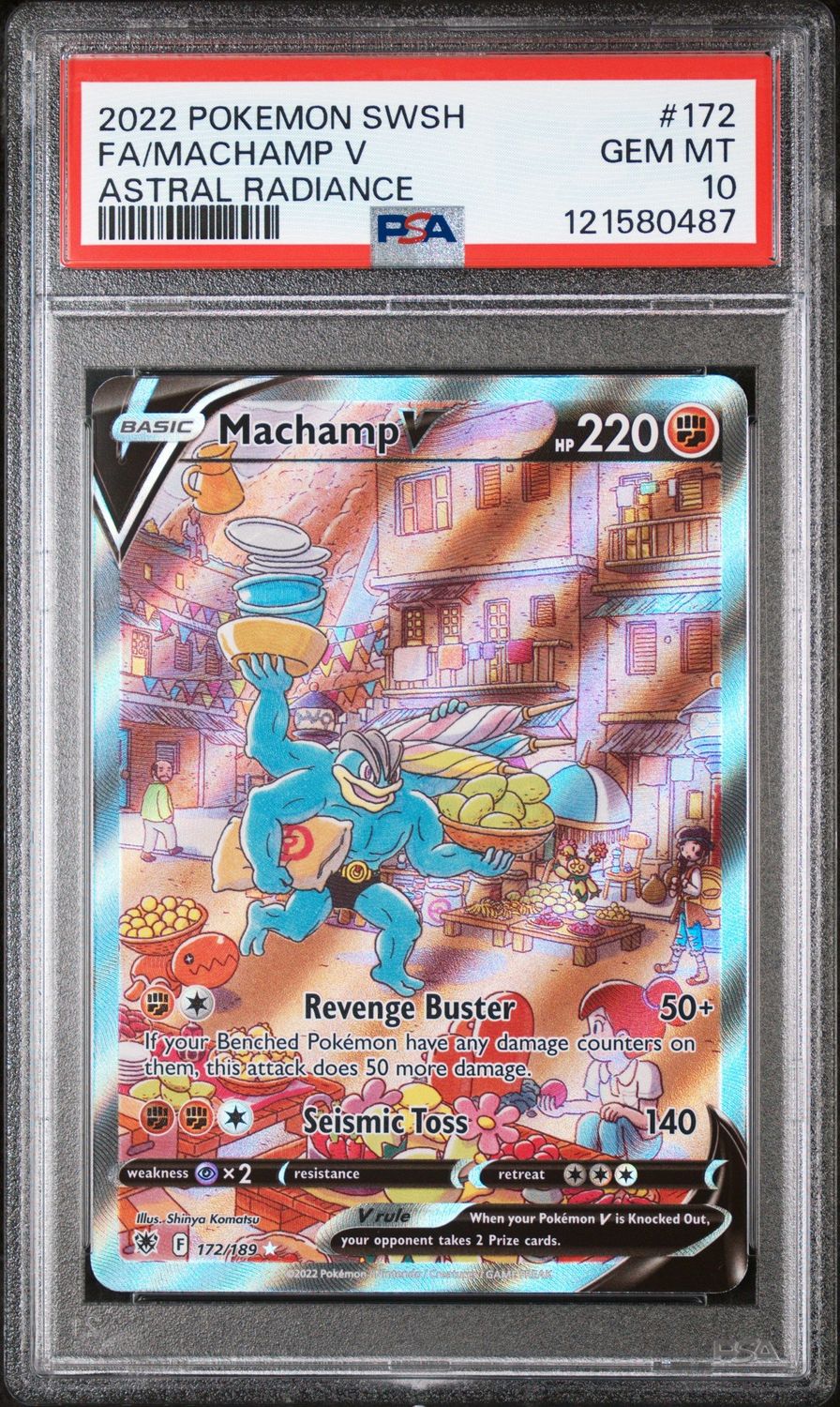 Machamp V (Alternate Full Art) - SWSH10: Astral Radiance (SWSH10) - PSA 10