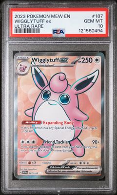 Wigglytuff ex - 187/165 - SV: Scarlet & Violet 151 (MEW) - PSA 10