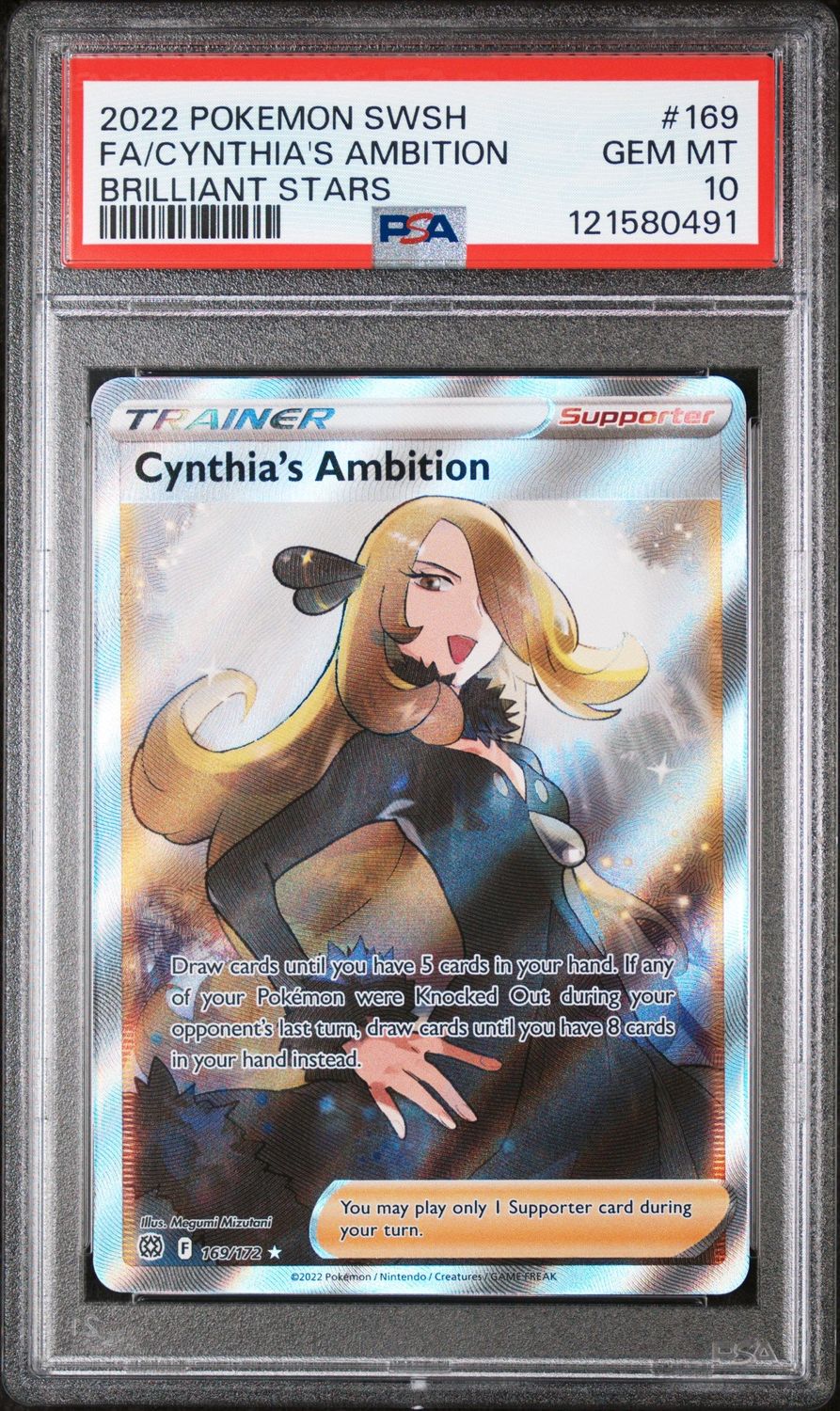 Cynthia's Ambition (Full Art) - SWSH09: Brilliant Stars (SWSH09) - PSA 10