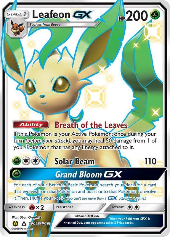 Leafeon GX - Hidden Fates: Shiny Vault (HIF:SV)