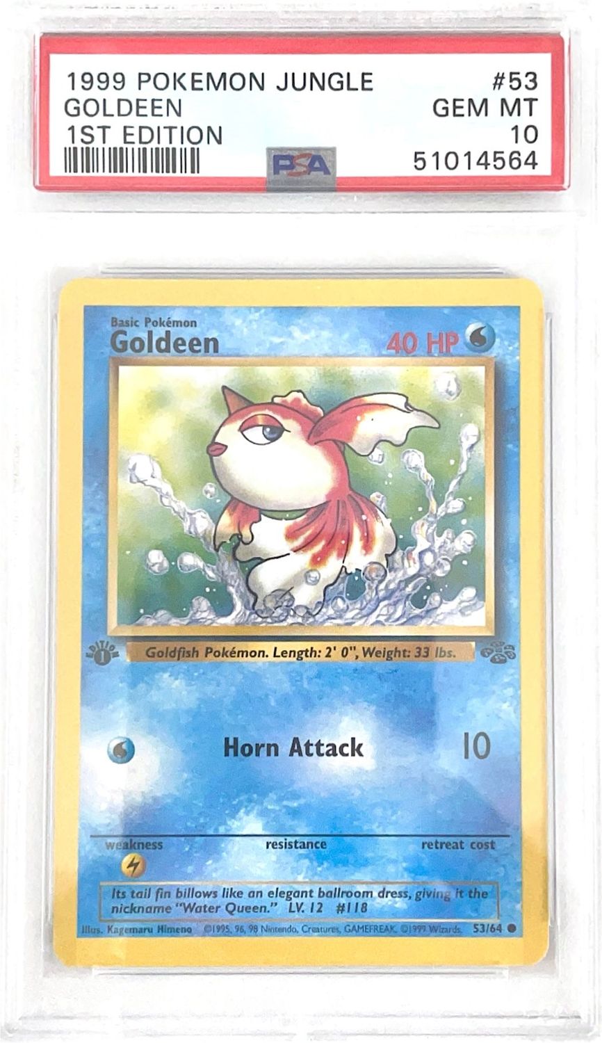 Goldeen - 1st Edition Jungle (JU) - PSA 10