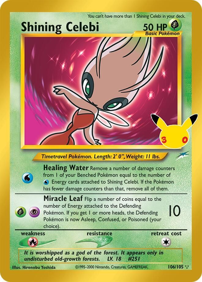 Shining Celebi - 30th Celebration Classic Collection Shining Celebi - 30th Celebration Classic Collection