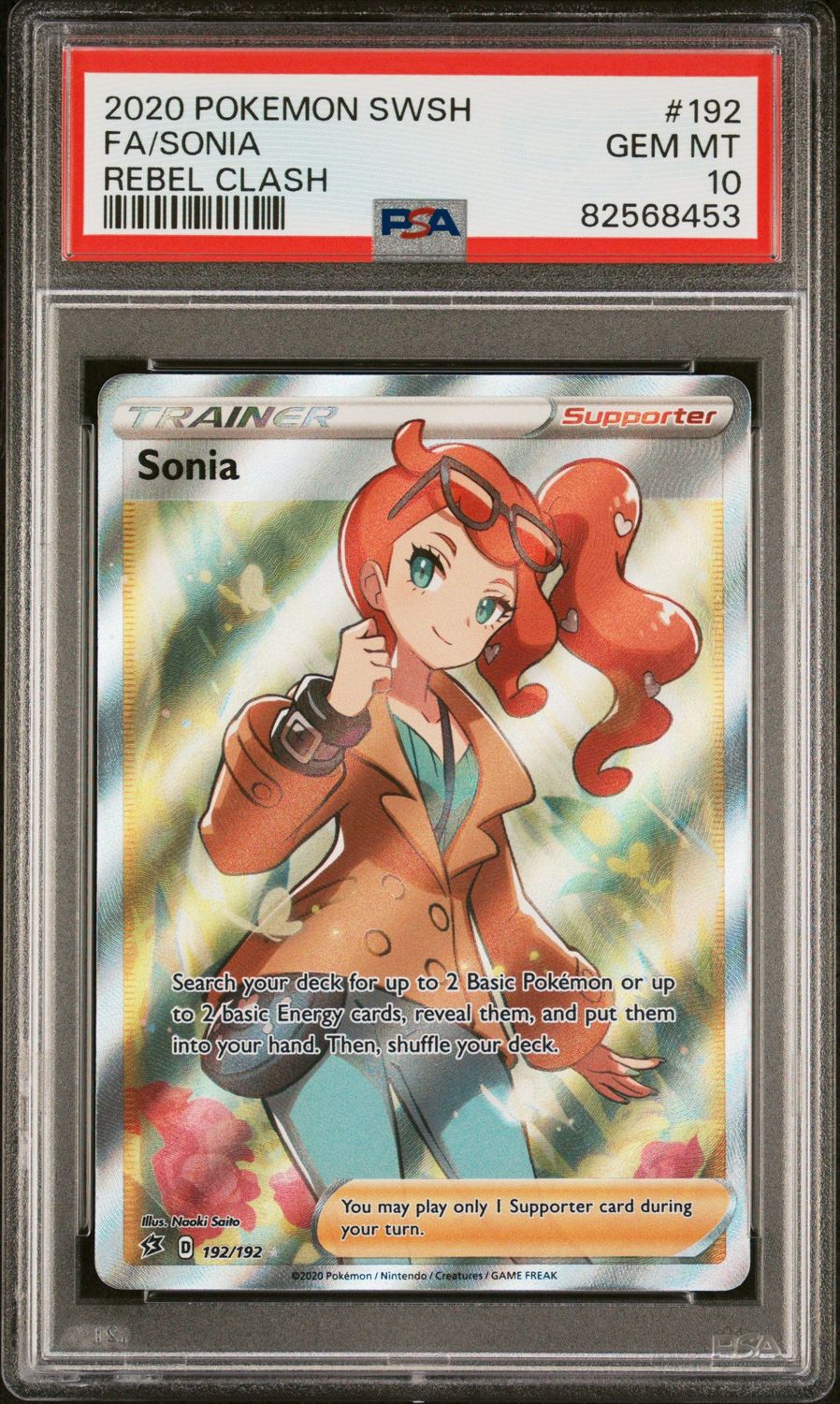 Sonia - SWSH02: Rebel Clash - PSA 10 Sonia - SWSH02: Rebel Clash - PSA 10