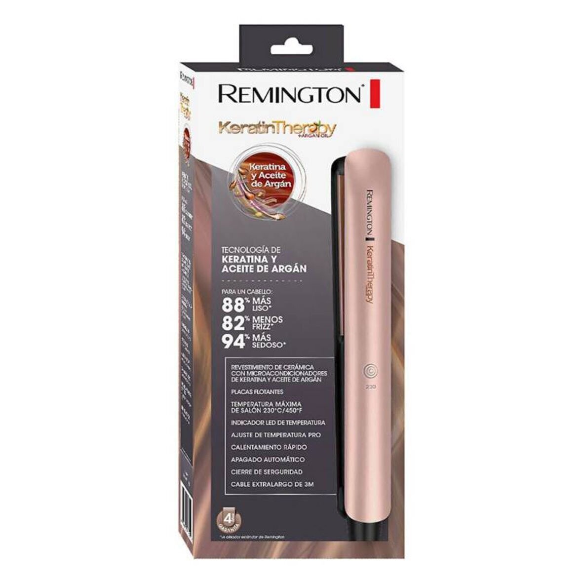 Combo secador Remington Keratina 2003 + plancha cabello Remington Replica  AAA