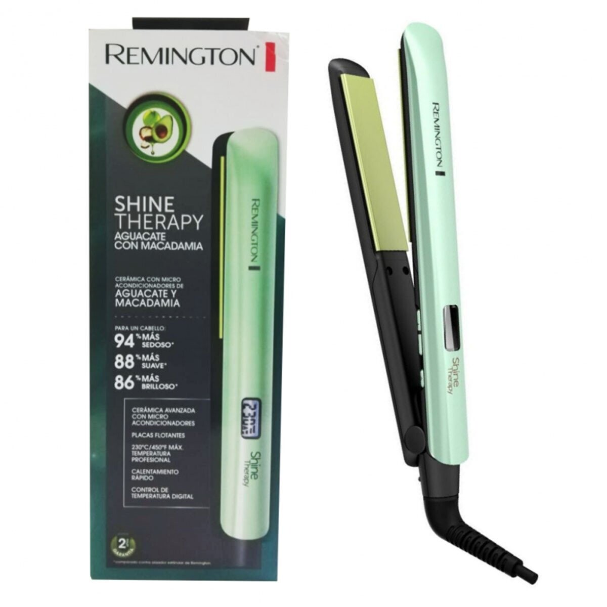 Plancha Para Cabello Remington Aguacate Macadamia Replica