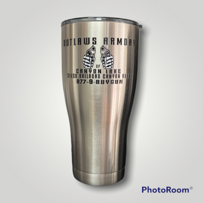 OUTLAWS ARMORY 30oz CURVED TUMBLER
