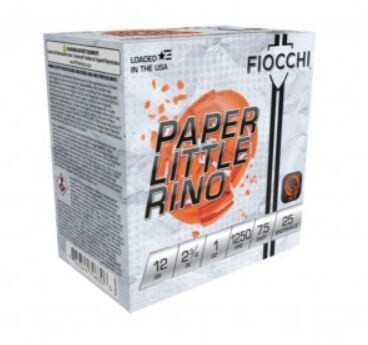 FIOCCHI PAPER LITTLE RINO 12GA 7.5SHOT 1 1/8OZ