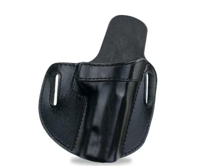 CROSSBREED  GLOCK 19 OPEN TOP PANCAKE OWB HOLSTER/LEATHER
