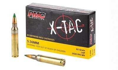 PMC X-Tac 5.56mm 62gr 20rd box