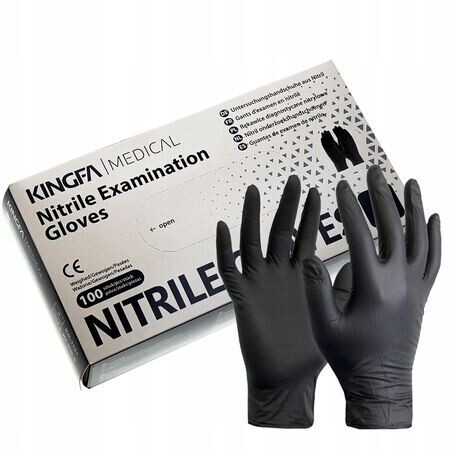 Kingfa nitriilikäsine, musta, 100kpl/rasia, S-L (Myyntierä 10 rasiaa) Kingfa nitriilikäsine, musta, 100kpl/rasia, S-L (Myyntierä 10 rasiaa)