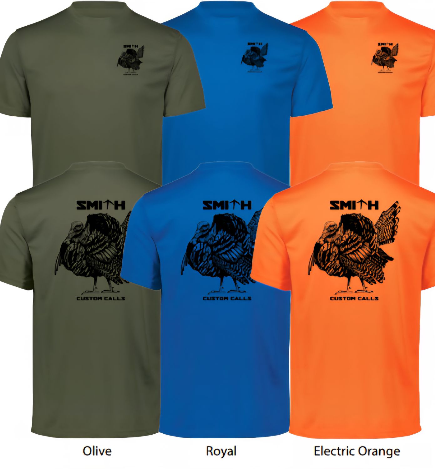 Smith Custom Turkey Calls Logo Shirt(Check for your size and color before ordering)